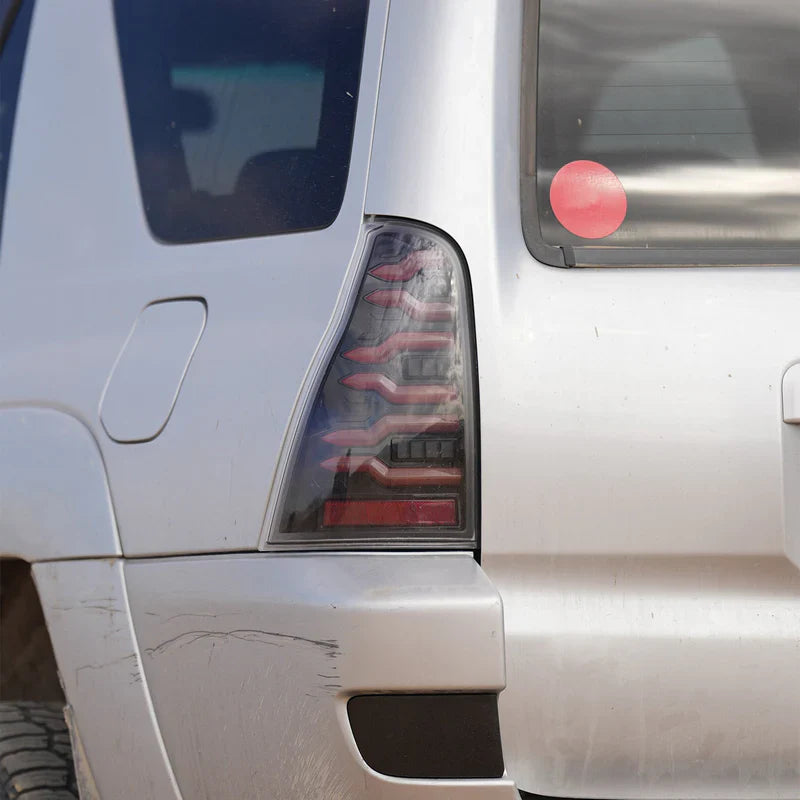 AlphaRex (LUXX-Series) 2003-2009 Toyota 4Runner LED Tail Lights - Black-Red