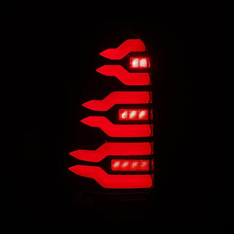 AlphaRex (LUXX-Series) 2003-2009 Toyota 4Runner LED Tail Lights - Black-Red