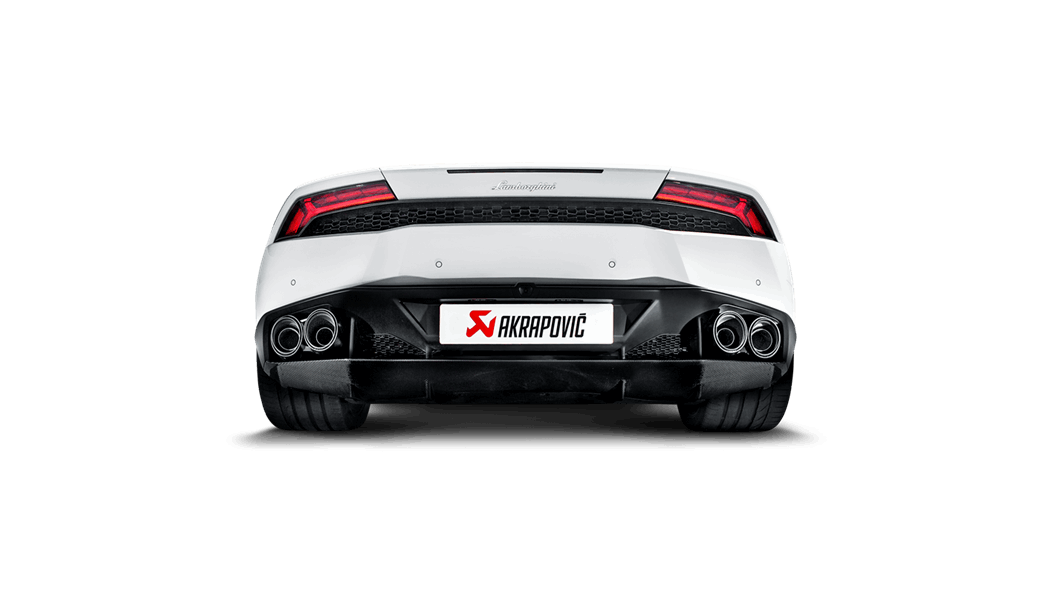 Akrapovic Huracan LP 610-4 Coupe / Spyder Slip-On Exhaust System w/ Carbon Tail Pipe Set (Titanium)