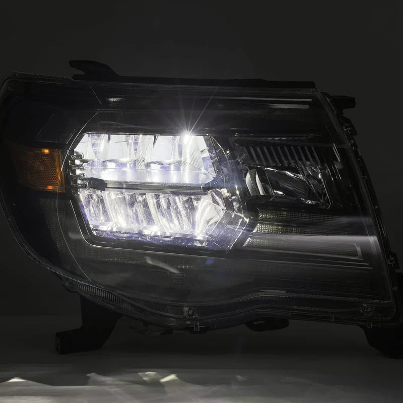 AlphaRex (LUXX-Series) 2005-2011 Toyota Tacoma LED Crystal Headlights - Black