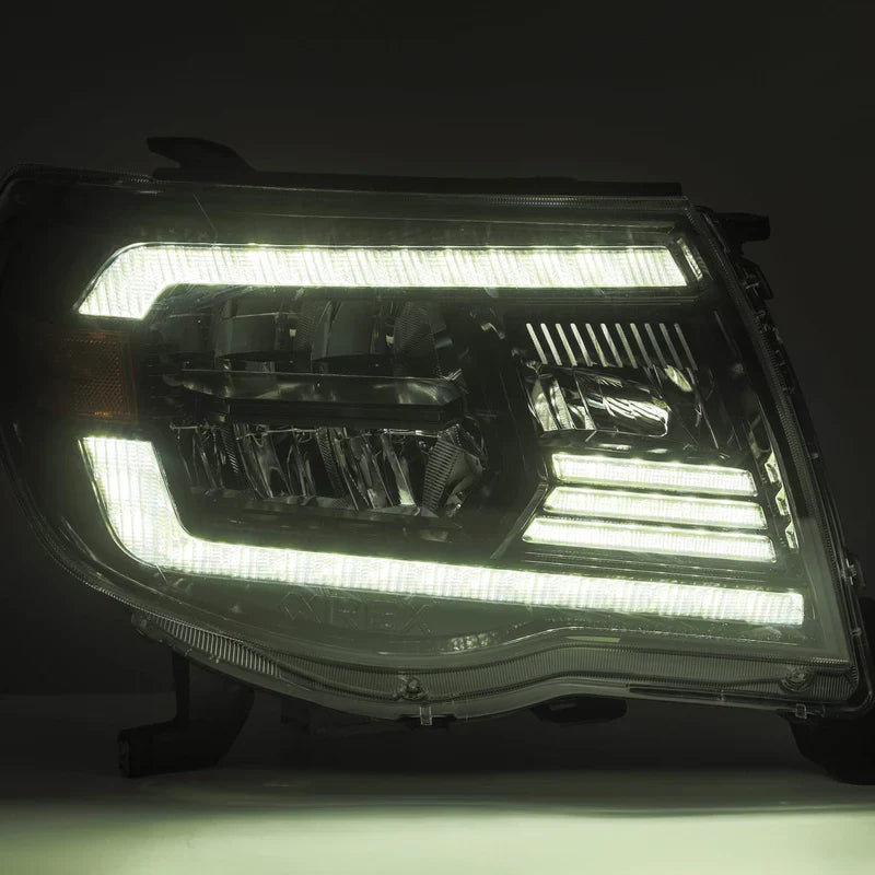 AlphaRex (LUXX-Series) 2005-2011 Toyota Tacoma LED Crystal Headlights - Black