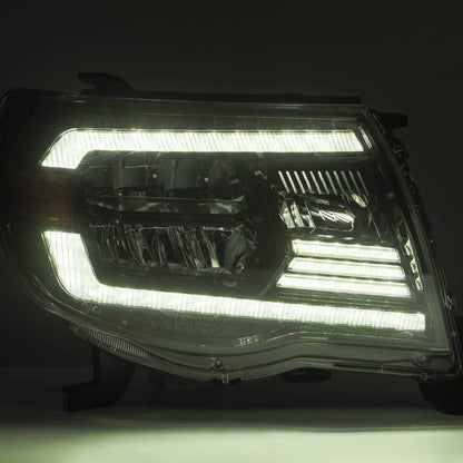 AlphaRex (LUXX-Series) 2005-2011 Toyota Tacoma LED Crystal Headlights - Black