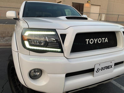 AlphaRex (LUXX-Series) 2005-2011 Toyota Tacoma LED Crystal Headlights - Jet Black