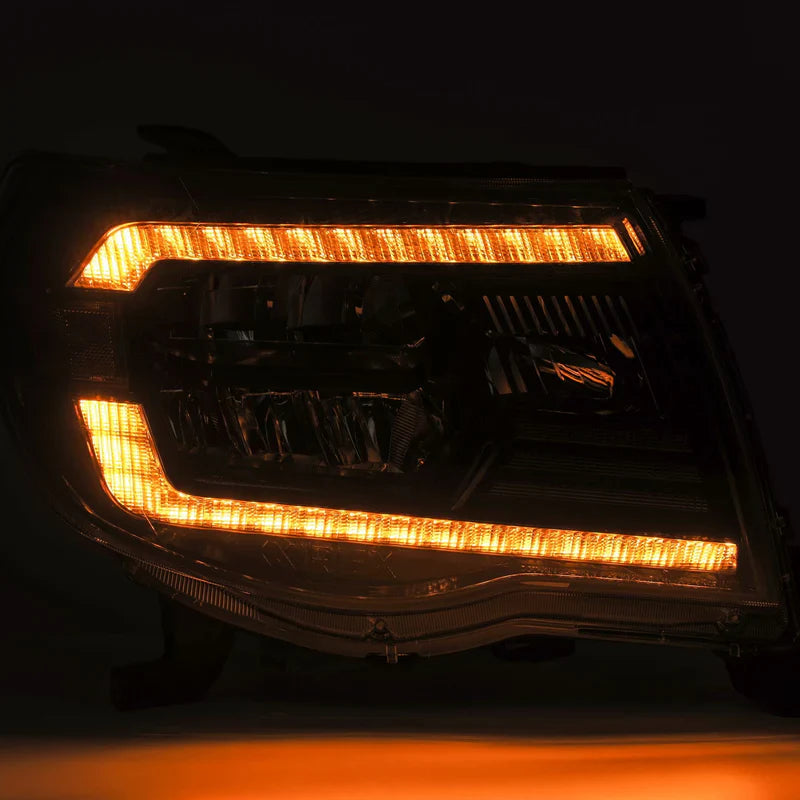 AlphaRex (LUXX-Series) 2005-2011 Toyota Tacoma LED Crystal Headlights - Chrome