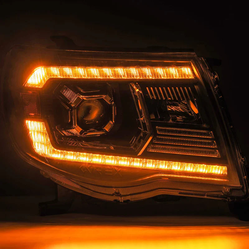 AlphaRex (LUXX-Series) 2005-2011 Toyota Tacoma LED Projector Headlights - Alpha-Black