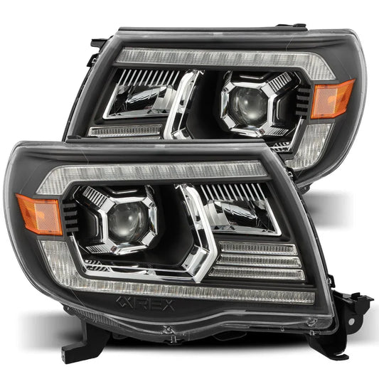AlphaRex (LUXX-Series) 2005-2011 Toyota Tacoma LED Projector Headlights - Black
