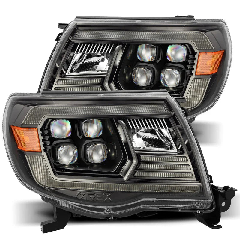 AlphaRex (NOVA-Series) 2005-2011 Toyota Tacoma LED Projector Headlights - Alpha-Black