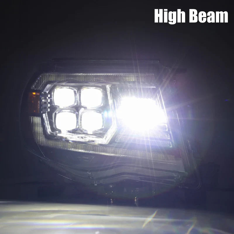 AlphaRex (NOVA-Series) 2005-2011 Toyota Tacoma LED Projector Headlights - Black