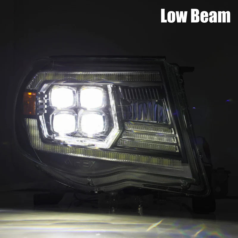 AlphaRex (NOVA-Series) 2005-2011 Toyota Tacoma LED Projector Headlights - Black