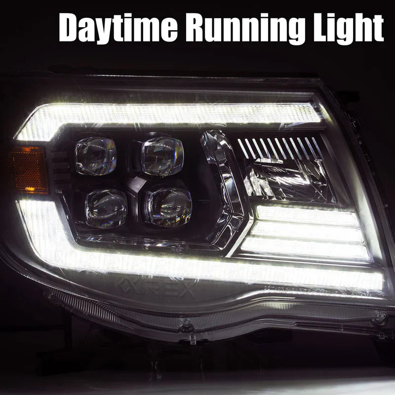 AlphaRex (NOVA-Series) 2005-2011 Toyota Tacoma LED Projector Headlights - Black