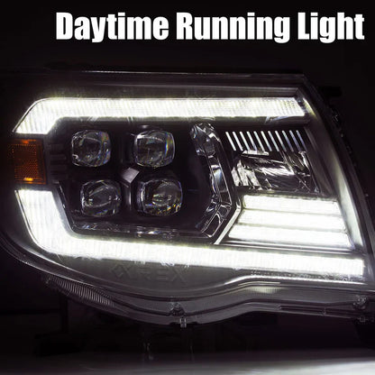 AlphaRex (NOVA-Series) 2005-2011 Toyota Tacoma LED Projector Headlights - Black