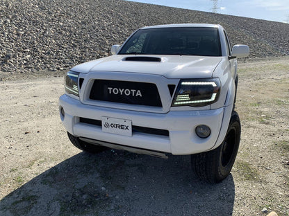 AlphaRex (PRO-Series) 2005-2011 Toyota Tacoma Halogen Projector Headlights - Chrome