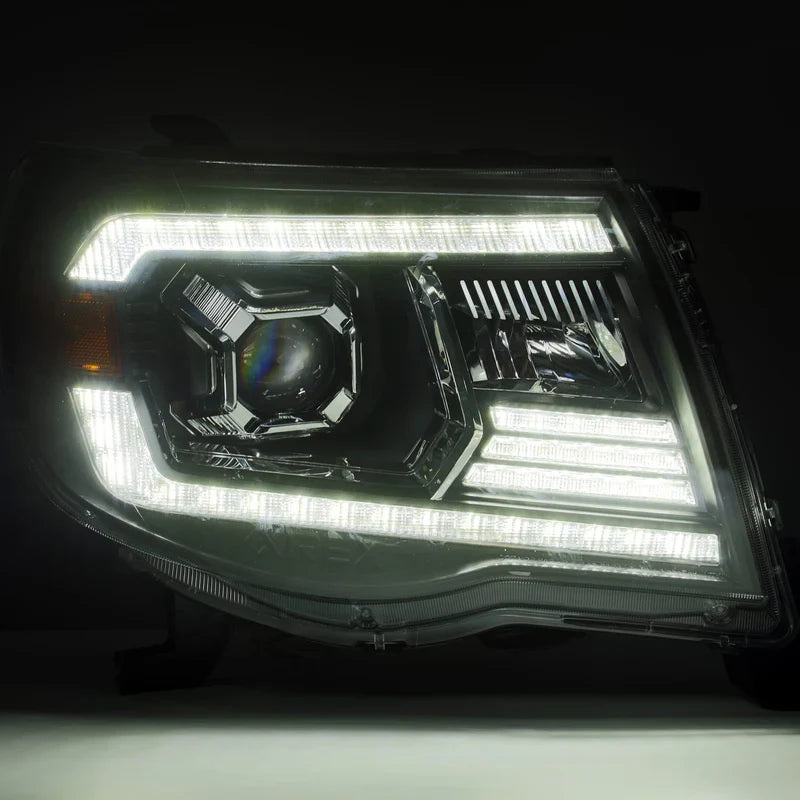 AlphaRex (PRO-Series) 2005-2011 Toyota Tacoma Halogen Projector Headlights - Chrome