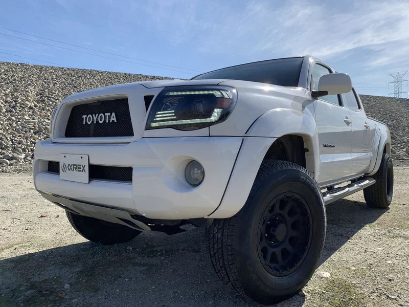 AlphaRex (PRO-Series) 2005-2011 Toyota Tacoma Halogen Projector Headlights - Chrome