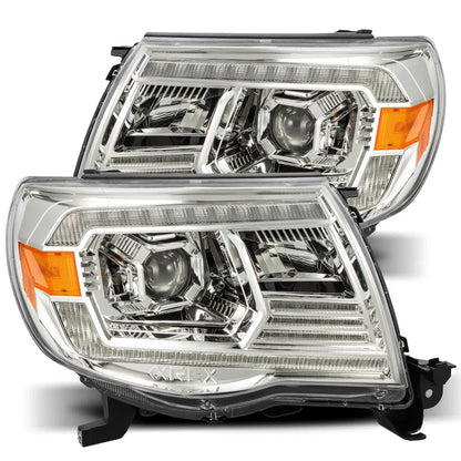 AlphaRex (PRO-Series) 2005-2011 Toyota Tacoma Halogen Projector Headlights - Chrome