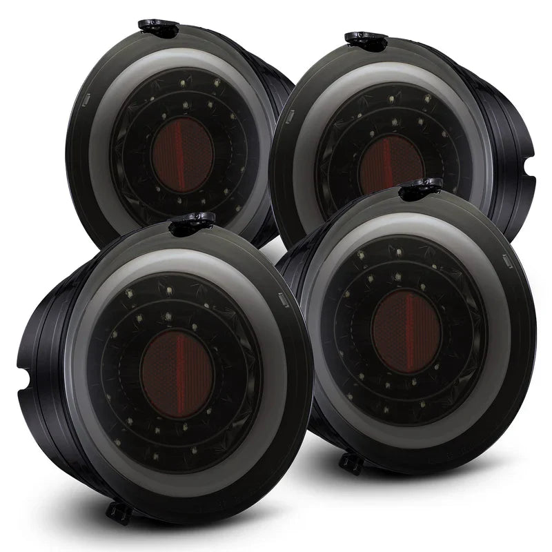 AlphaRex (PRO-Series) 2005-2013 Chevy Corvette LED Tail Lights - Jet Black