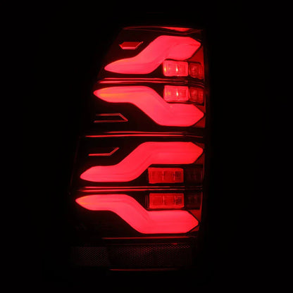 AlphaRex (LUXX-Series) 2005-2015 Toyota Tacoma LED Tail Lights - Black-Red