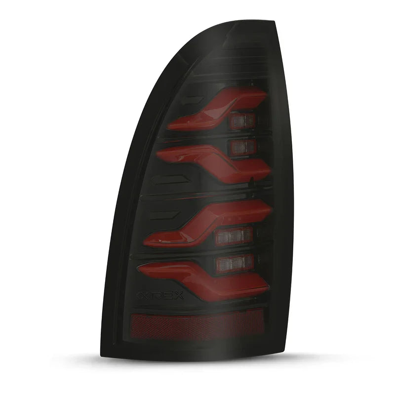 AlphaRex (LUXX-Series) 2005-2015 Toyota Tacoma LED Tail Lights - Black-Red