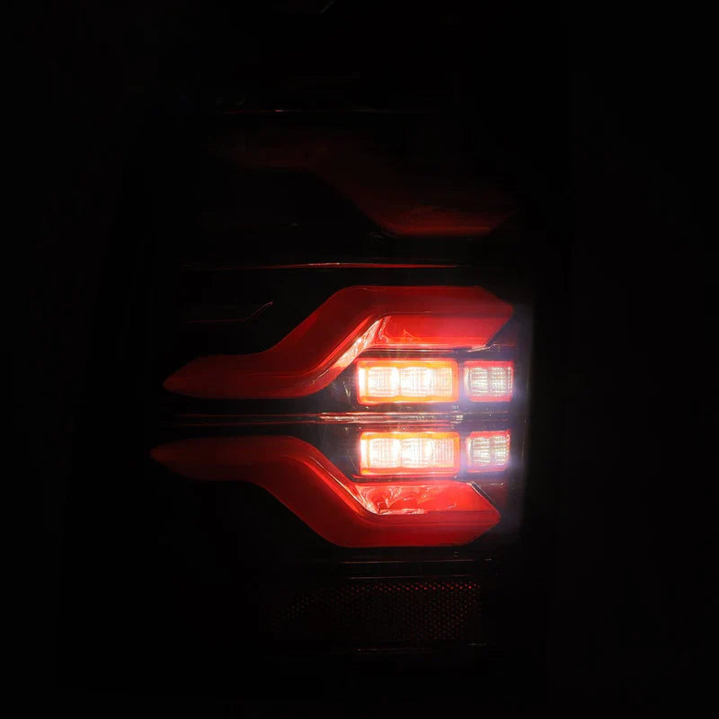 AlphaRex (LUXX-Series) 2005-2015 Toyota Tacoma LED Tail Lights - Black-Red