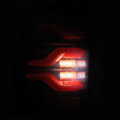 AlphaRex (LUXX-Series) 2005-2015 Toyota Tacoma LED Tail Lights - Black-Red