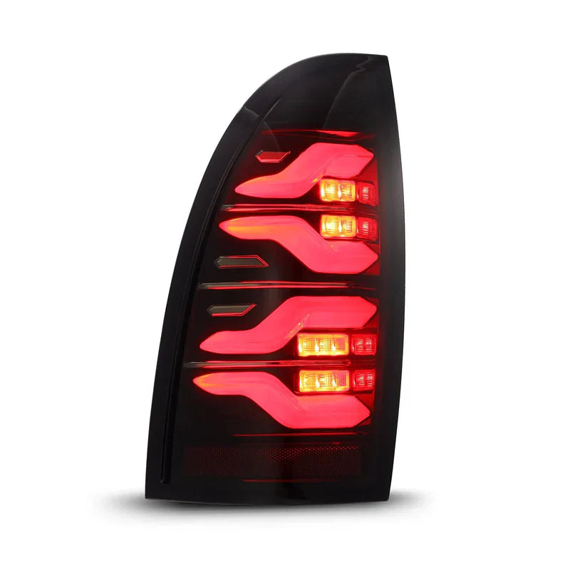 AlphaRex (LUXX-Series) 2005-2015 Toyota Tacoma LED Tail Lights - Black-Red