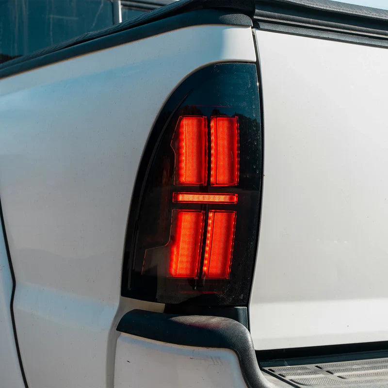 AlphaRex (NOVA-Series) 2005-2015 Toyota Tacoma Prismatic LED Tail Lights - Black