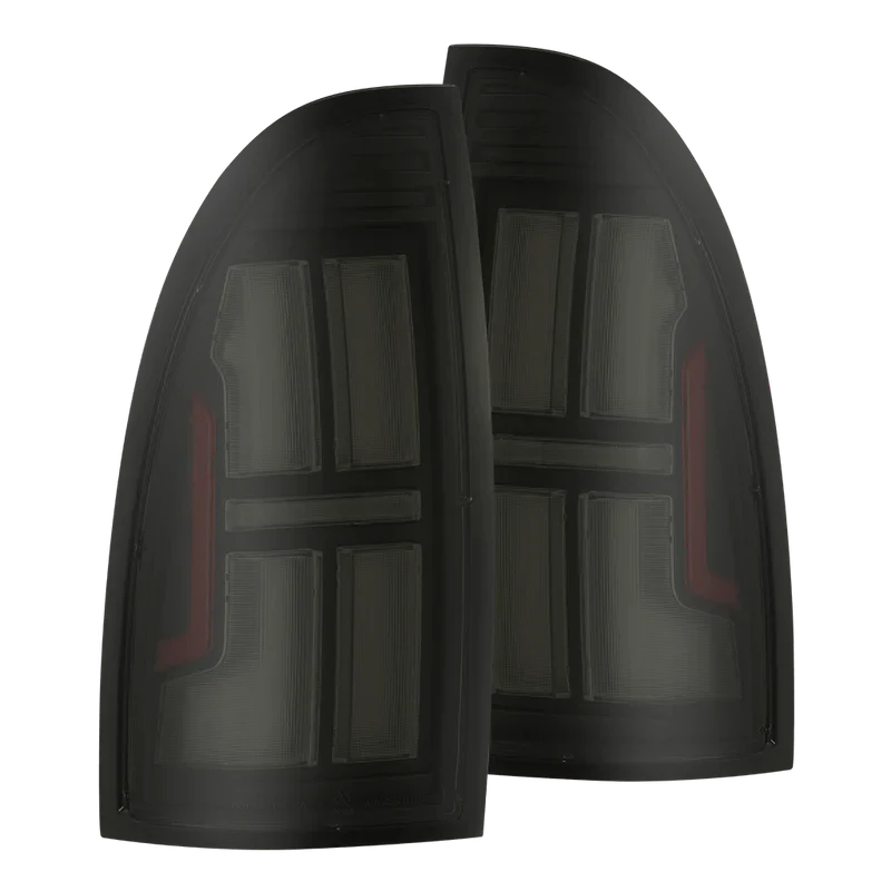 AlphaRex (NOVA-Series) 2005-2015 Toyota Tacoma Prismatic LED Tail Lights - Alpha-Black