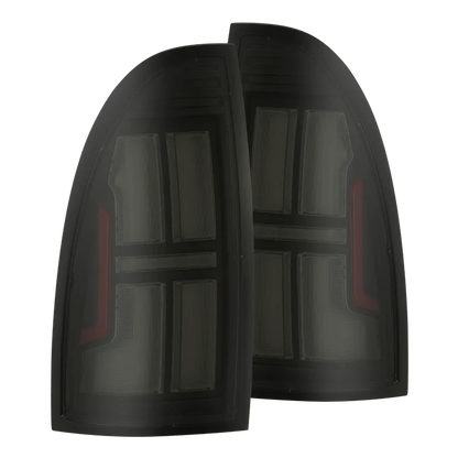 AlphaRex (NOVA-Series) 2005-2015 Toyota Tacoma Prismatic LED Tail Lights - Alpha-Black