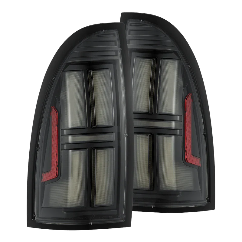AlphaRex (NOVA-Series) 2005-2015 Toyota Tacoma Prismatic LED Tail Lights - Black