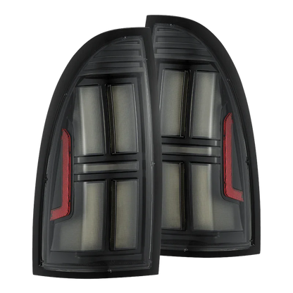 AlphaRex (NOVA-Series) 2005-2015 Toyota Tacoma Prismatic LED Tail Lights - Black