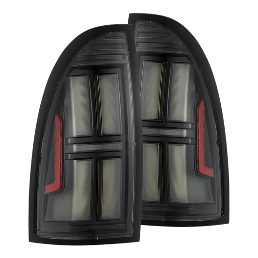 AlphaRex (NOVA-Series) 2005-2015 Toyota Tacoma Prismatic LED Tail Lights - Black
