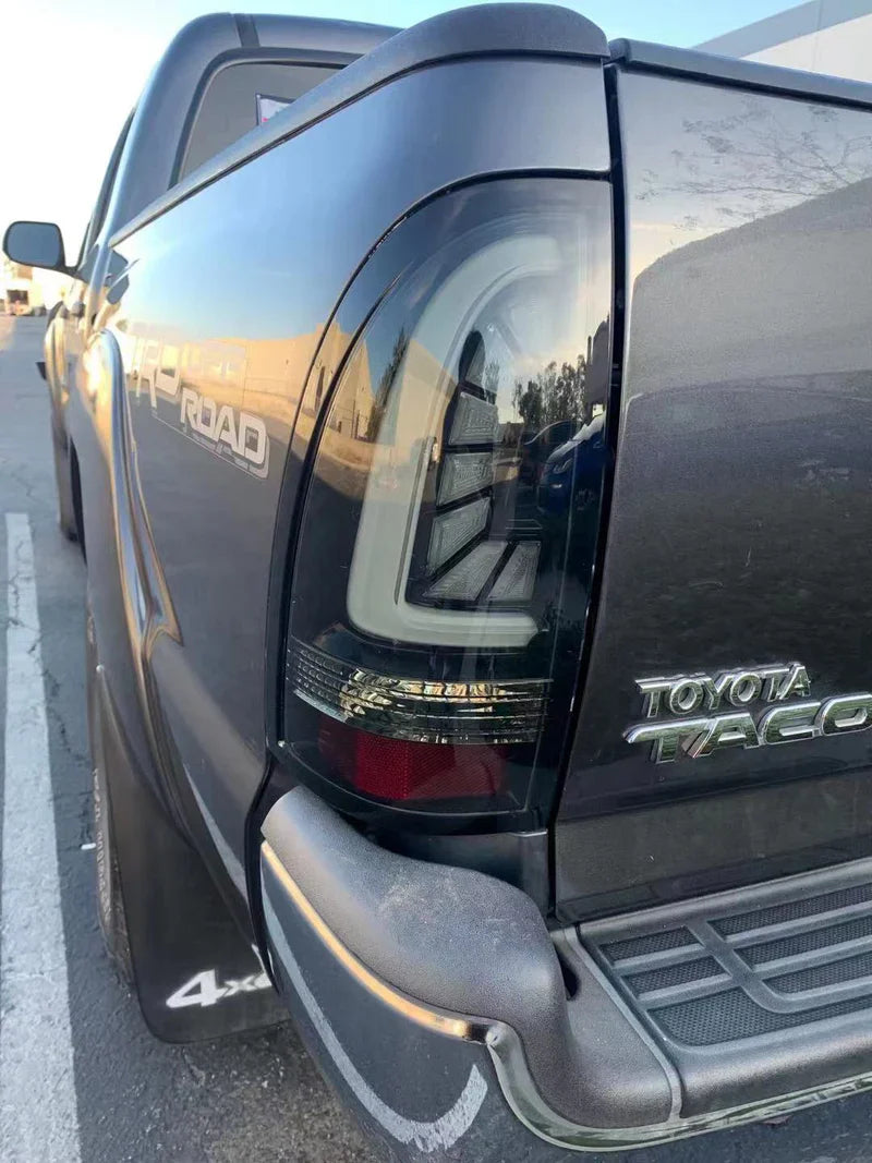 AlphaRex (PRO-Series) 2005-2015 Toyota Tacoma LED Tail Lights - Jet Black