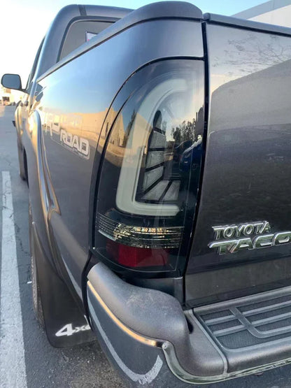AlphaRex (PRO-Series) 2005-2015 Toyota Tacoma LED Tail Lights - Jet Black