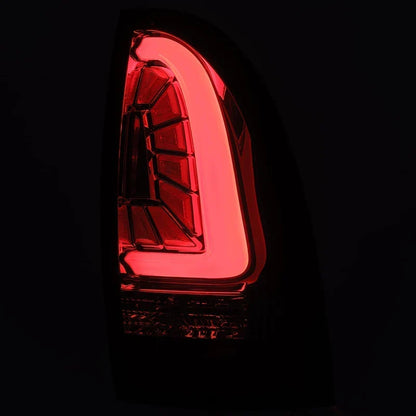 AlphaRex (PRO-Series) 2005-2015 Toyota Tacoma LED Tail Lights - Jet Black