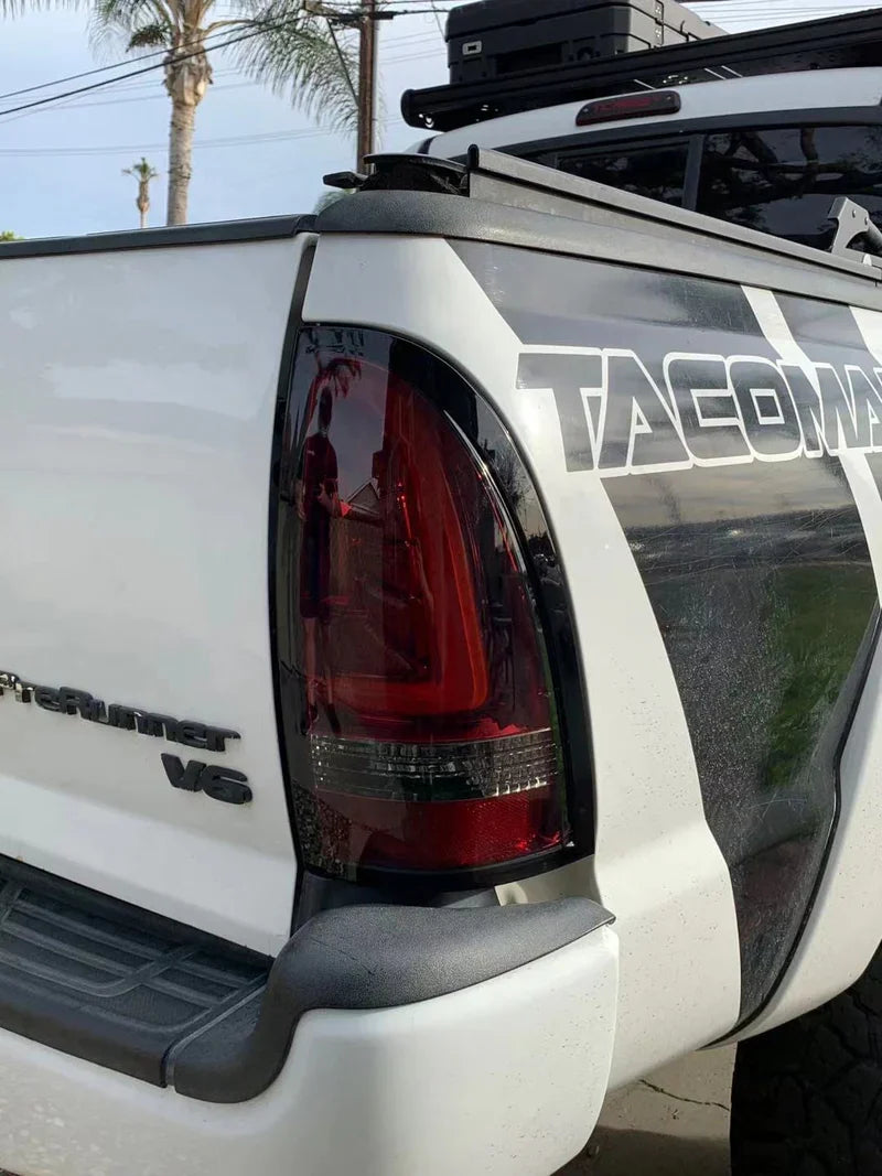 AlphaRex (PRO-Series) 2005-2015 Toyota Tacoma LED Tail Lights - Red Smoke