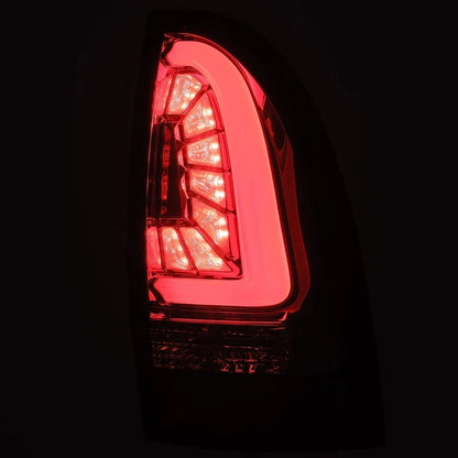 AlphaRex (PRO-Series) 2005-2015 Toyota Tacoma LED Tail Lights - Red Smoke