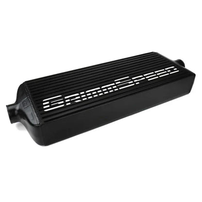 Grimmspeed Front Mount Intercooler Kit Black Coated Inc. Red Piping For Subaru 08-14 WRX