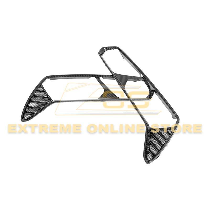 Corvette C7 DRY CARBON FIBER Rear Tail Light Bezels
