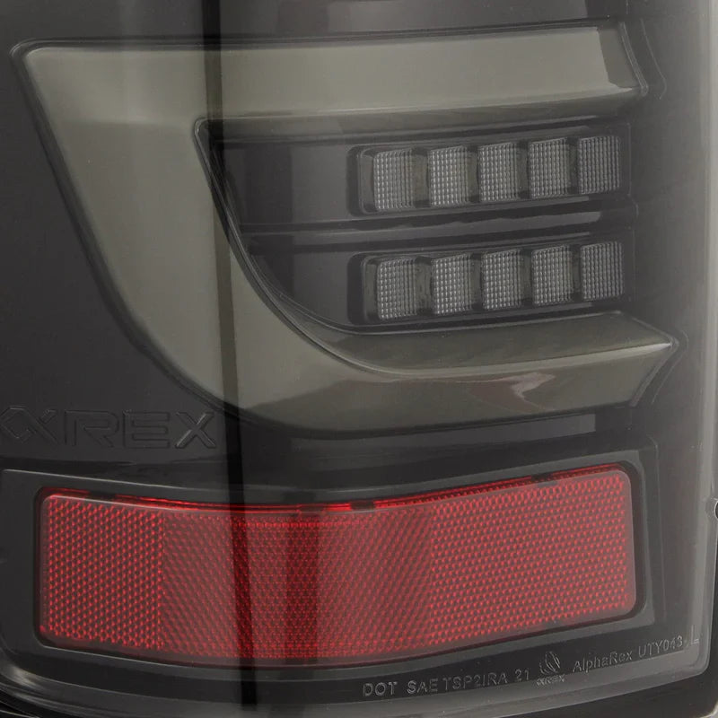 AlphaRex (LUXX-Series) 2007-2013 Toyota Tundra LED Tail Lights - Alpha Black