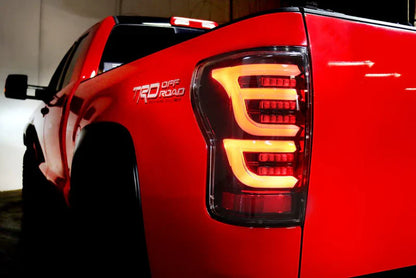 AlphaRex (LUXX-Series) 2007-2013 Toyota Tundra LED Tail Lights - Alpha Black