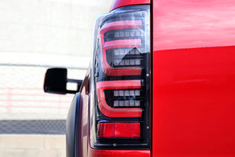 AlphaRex (LUXX-Series) 2007-2013 Toyota Tundra LED Tail Lights - Red Black