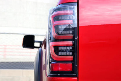 AlphaRex (LUXX-Series) 2007-2013 Toyota Tundra LED Tail Lights - Red Black