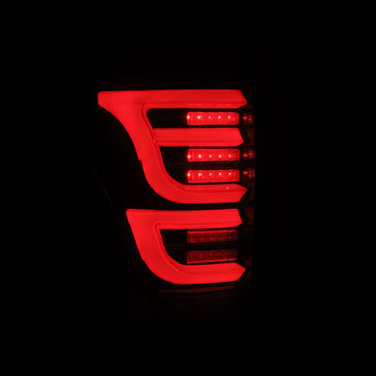 AlphaRex (LUXX-Series) 2007-2013 Toyota Tundra LED Tail Lights - Red Black