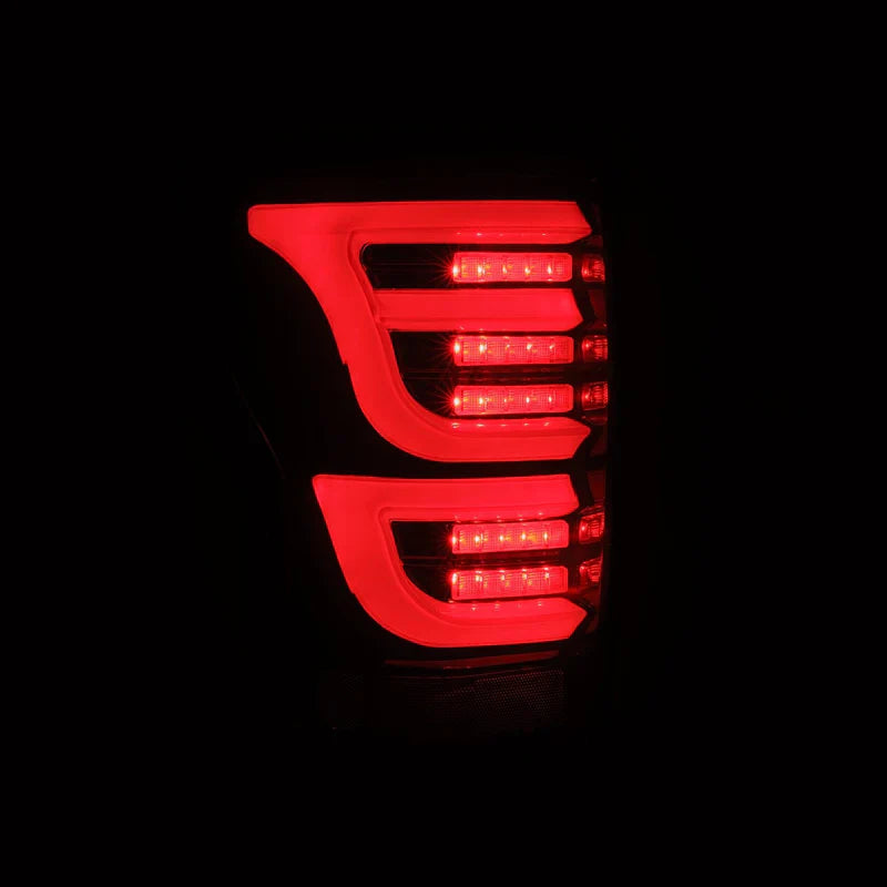 AlphaRex (LUXX-Series) 2007-2013 Toyota Tundra LED Tail Lights - Red Black