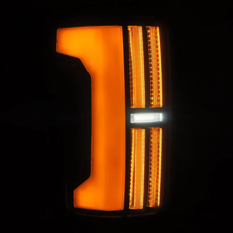 AlphaRex (NOVA-Series) 2007-2013 Toyota Tundra Prismatic LED Tail Lights - Alpha-Black