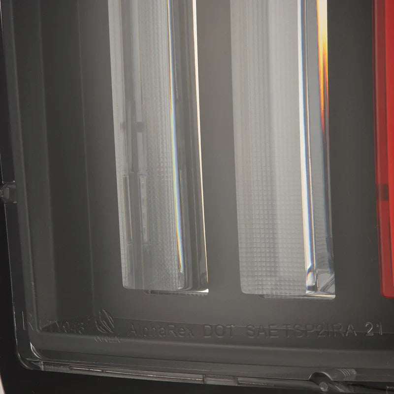 AlphaRex (NOVA-Series) 2007-2013 Toyota Tundra Prismatic LED Tail Lights - Black-Red