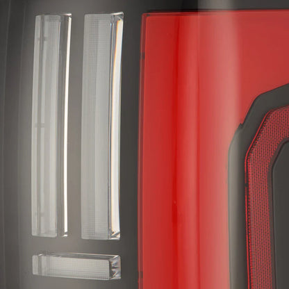 AlphaRex (NOVA-Series) 2007-2013 Toyota Tundra Prismatic LED Tail Lights - Black-Red