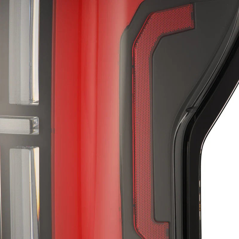 AlphaRex (NOVA-Series) 2007-2013 Toyota Tundra Prismatic LED Tail Lights - Black-Red