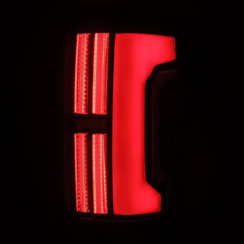 AlphaRex (NOVA-Series) 2007-2013 Toyota Tundra Prismatic LED Tail Lights - Black-Red