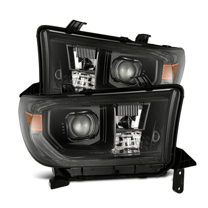 AlphaRex (LUXX-Series) 2007-2013 Toyota Tundra/2008-2017 Toyota Sequoia G2 LED Projector Headlights with Level Adjuster - Alpha-Black